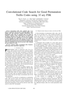 Convolutional code search for optimum permutation trellis codes using M-ary FSK