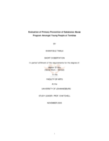 Evaluation of primary prevention of substance abuse  program amongst young people at Tembisa