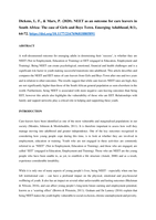 NEET as an outcome for care leavers in South Africa : the case of Girls and Boys Town