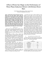 Effect of rotor bar shape on the performance of three phase induction motors with broken rotor bars