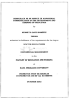 Democracy as an aspect of managerial communication in the development and training of principals