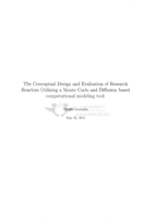 The conceptual design and evaluation of research reactors utilizing a Monte Carlo and diffusion based computational modeling tool
