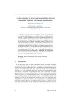 An Investigation on Achieving Sustainability in Fused Deposition Modeling via Topology Optimization