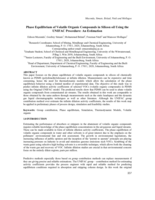 Phase equilibrium of volatile organic compounds in silicon oil using the UNIFAC procedure : an estimation