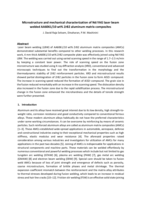Microstructure and mechanical characterization of Nd : YAG laser beam welded AA6061/10 wt% ZrB2 aluminum matrix composites