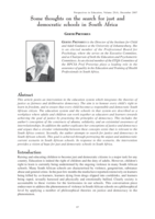 Some thoughts on the search for just and democratic schools in South Africa