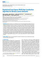 Regularized Least Square Multi-Hops Localization Algorithm for Wireless Sensor Networks