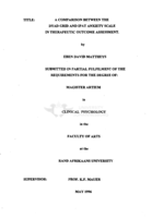 A comparison between the Dyad Grid and IPAT anxiety scale in therapeutic outcome assessment