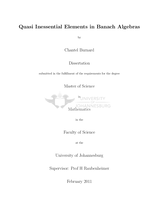 Quasi inessential elements in Banach algebras