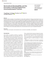 Sociocultural sustainability and the formation of social capital from community-based tourism