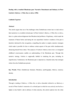 Dealing with a troubled Rhodesian past : narrative detachment and intimacy in Peter Godwin’s Mukiwa : A White Boy in Africa (1996)