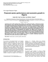 Financial sector performance and economic growth in Nigeria