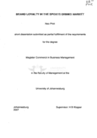 Brand loyalty in the sports drinks market