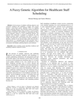 A fuzzy genetic algorithm for healthcare staff scheduling