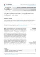 Using municipal tourism assets for leveraging Local Economic Development in South Africa