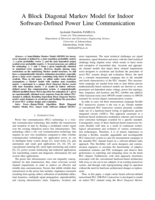 A Block Diagonal Markov model for indoor software-defined power line communication