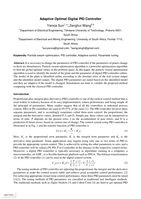 Adaptive optimal digital PID controller