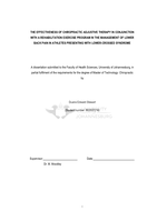 The effectiveness of chiropractic adjustive therapy in conjunction with a rehabilitation exercise program in the management of lower back pain in athletes presenting with lower-crossed syndrome