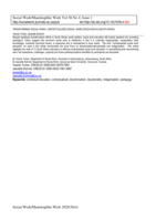 Transforming social work : contextualised social work education in South Africa
