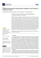 Targeted nanoparticle photodynamic diagnosis and therapy of colorectal cancer