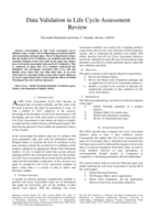 Data validation in life cycle assessment review