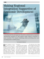 Making regional integration supportive of economic development