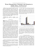 Waste management, strategies and situation in South Africa : an overview