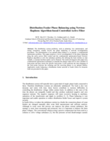 Distribution Feeder Phase Balancing using Newton-Raphson Algorithm-based Controlled Active Filter