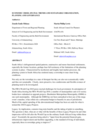 Economic crisis, spatial trends and sustainable urbanization, planning and governance