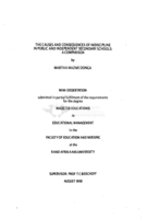 The causes and consequences of indiscipline in public and independent secondary schools : a comparison