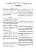 Biodiesel production over nano-MgO supported on titania