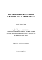 Employee assistance programmes and retrenchment : a South African case study