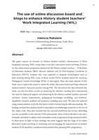 The use of online discussion board and blogs to enhance History student teachers’ Work Integrated Learning (WIL)