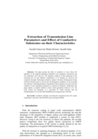 Extraction of transmission line parameters and effect of conductive substrates on their characteristics