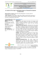 An analysis of sovereign credit ratings impact on financial development in South Africa