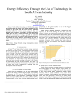 Energy efficiency through the use of technology in South African industry