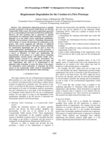 Requirements degradation for the creation of a first prototype