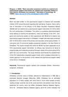 Basic education assistance module as a material and psychosocial support intervention for orphans and vulnerable children in Gutu District, Zimbabwe : an evaluation