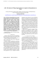 e-RL : the Internet of things supported reverse logistics for remanufacture-to-order