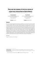 Fuelling the economy : a critical review of liquid fuels regulation in South Africa