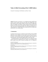 Value-At-Risk Forecasting of the CARBS Indices