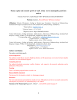 Human capital and economic growth in South Africa : a cross-municipality panel-data analysis
