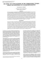 Die effek van intelligensie op die verhouding tussen lokus van kontrole en taakkompleksiteit.