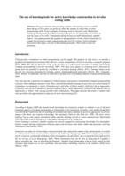 The use of learning tools for active knowledge construction to develop coding skills