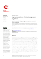 Improving resilience of cities through smart city drivers