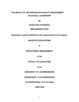 The impact of the integrated quality management on school leadership