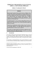 Modelling the business cycle in South Africa : a non-linear approach
