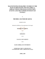 Selected magnetostratigraphic studies in the main Karoo Basin (South Africa): implications for mass extinction events and the supercontinent of Pangea