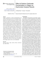 Effect of sodium carbonate concentration in Calgon on hydrometer analysis results