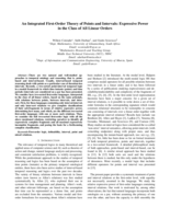 An integrated first-order theory of points and intervals : expressive power in the class of all linear orders